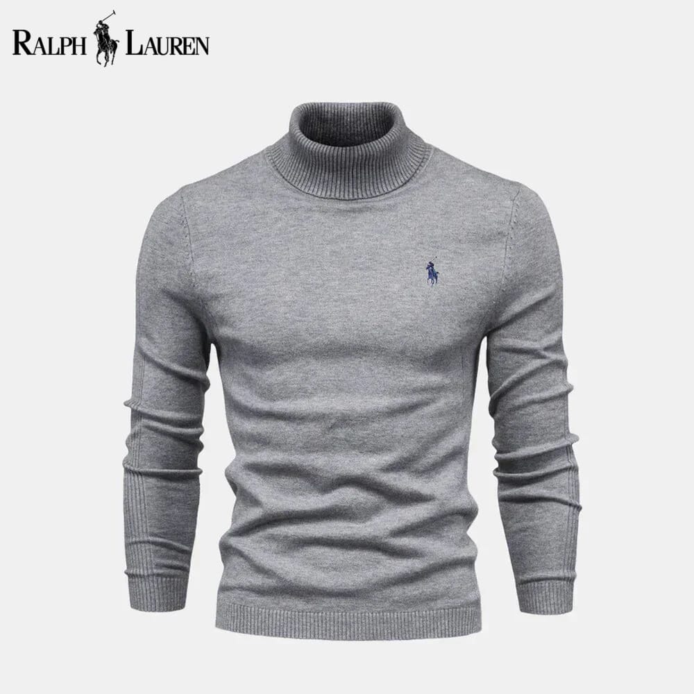 R.L Turtleneck Cable-Knit Wool Knit Sweater