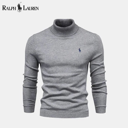 R.L Turtleneck Cable-Knit Wool Knit Sweater