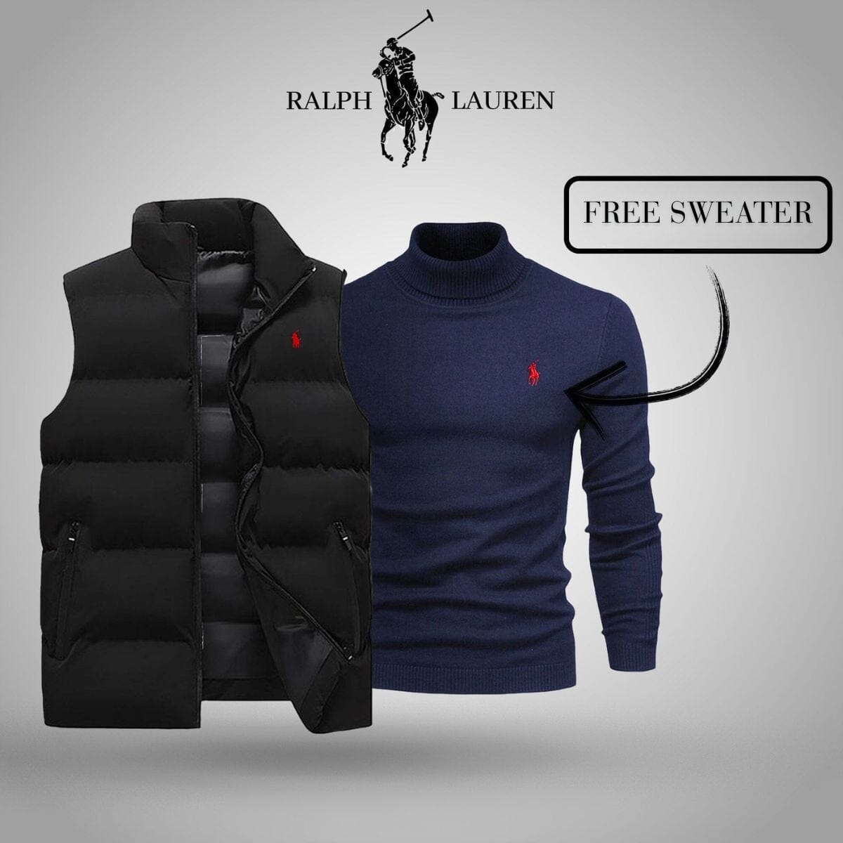 R.L Vest + Exclusive Free Sweater (CLEARANCE)