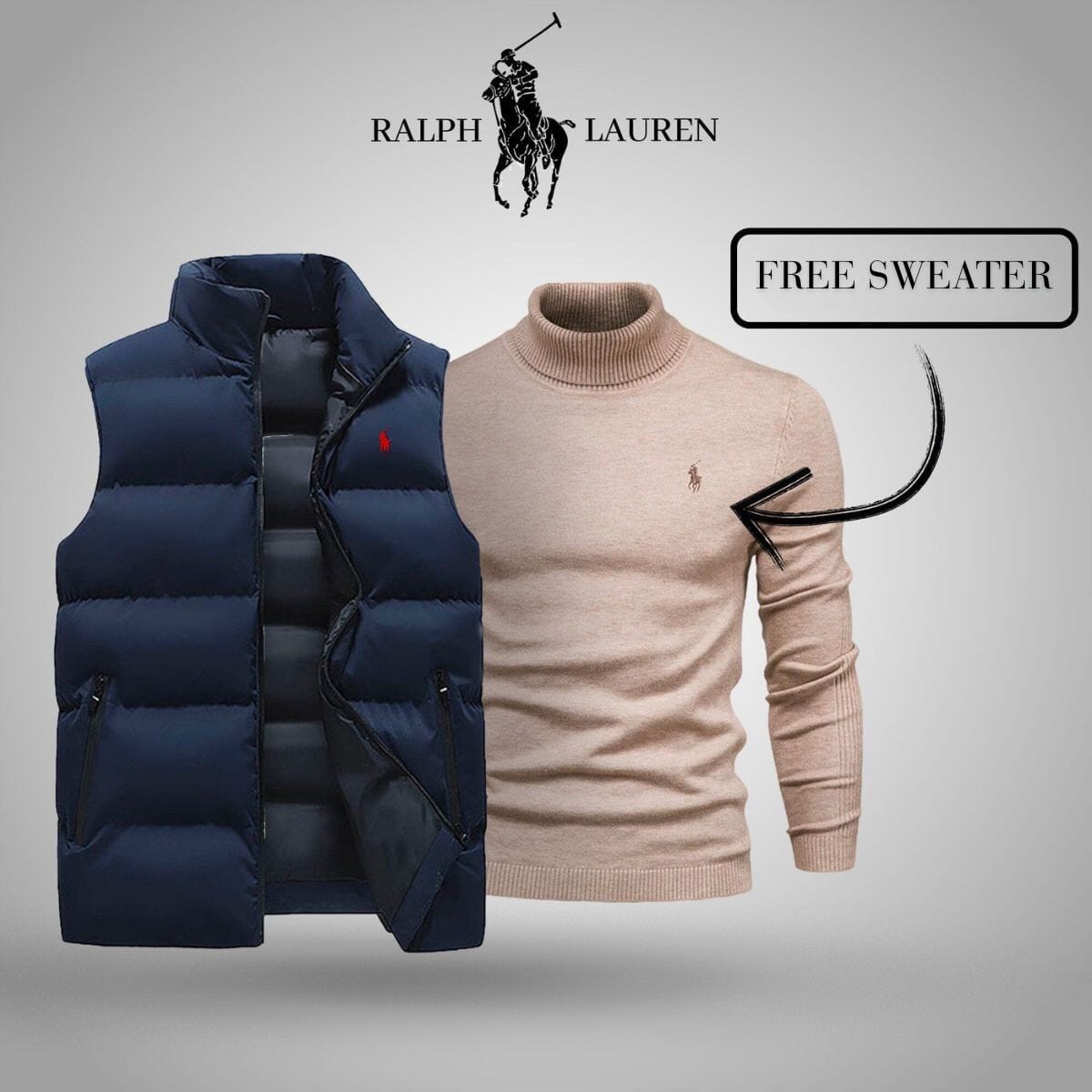 R.L Vest + Exclusive Free Sweater (CLEARANCE)