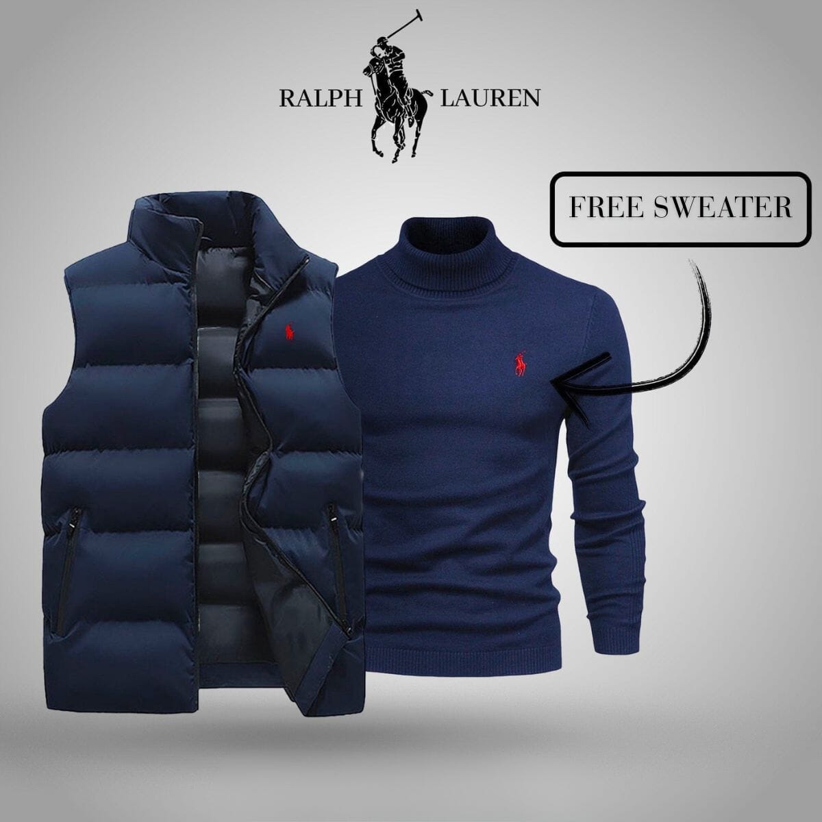 R.L Vest + Exclusive Free Sweater (CLEARANCE)