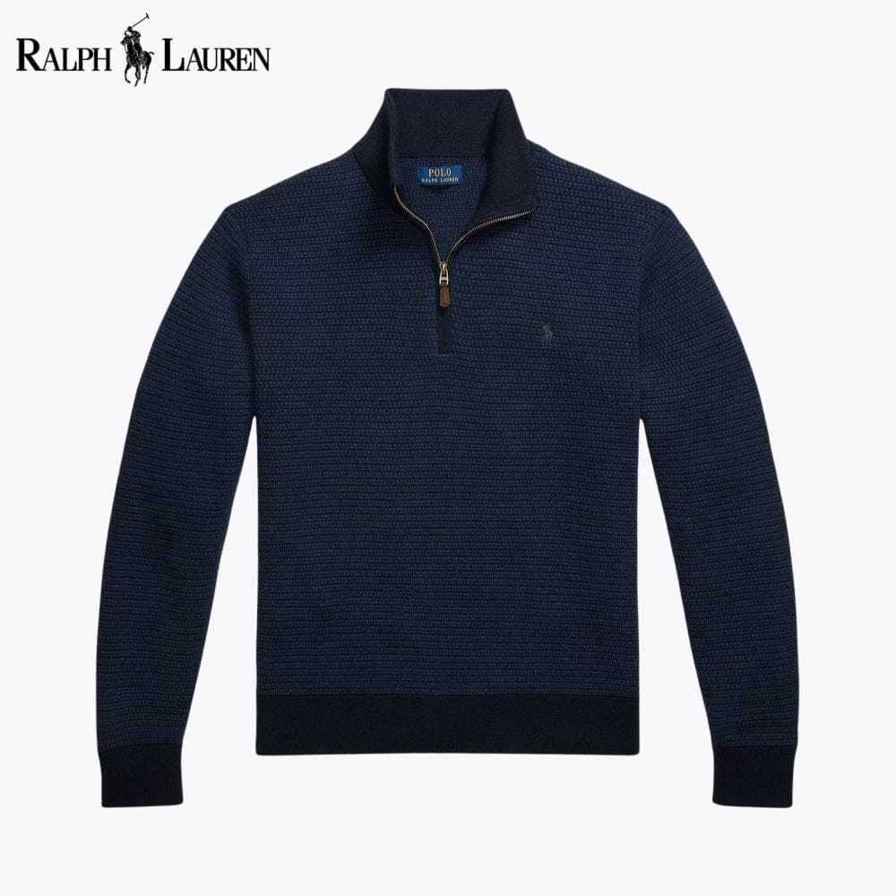 R.L Washable Wool Quarter-Zip Sweater