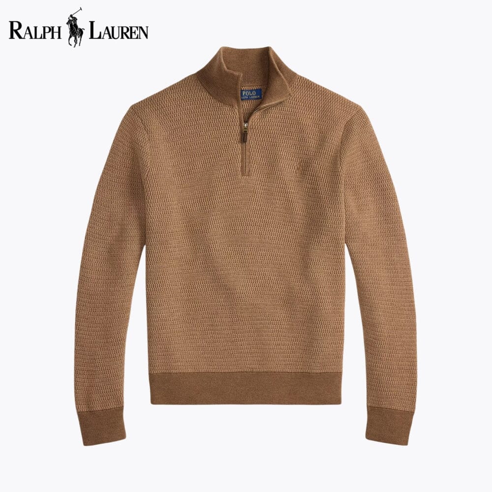 R.L Washable Wool Quarter-Zip Sweater