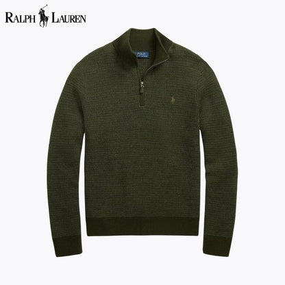 R.L Washable Wool Quarter-Zip Sweater