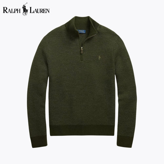 R.L Washable Wool Quarter-Zip Sweater