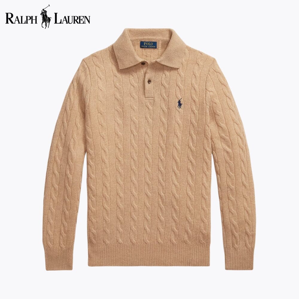 R.L Wool–Cashmere Cable-Knit Jumper
