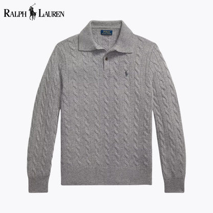 R.L Wool–Cashmere Cable-Knit Jumper