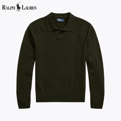 R.L Wool Johnny-Collar Sweater