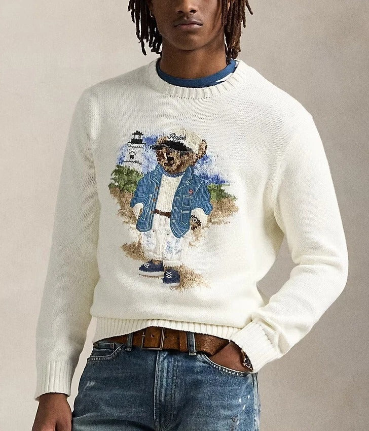 R.L Sweater | Blue Polo Bear