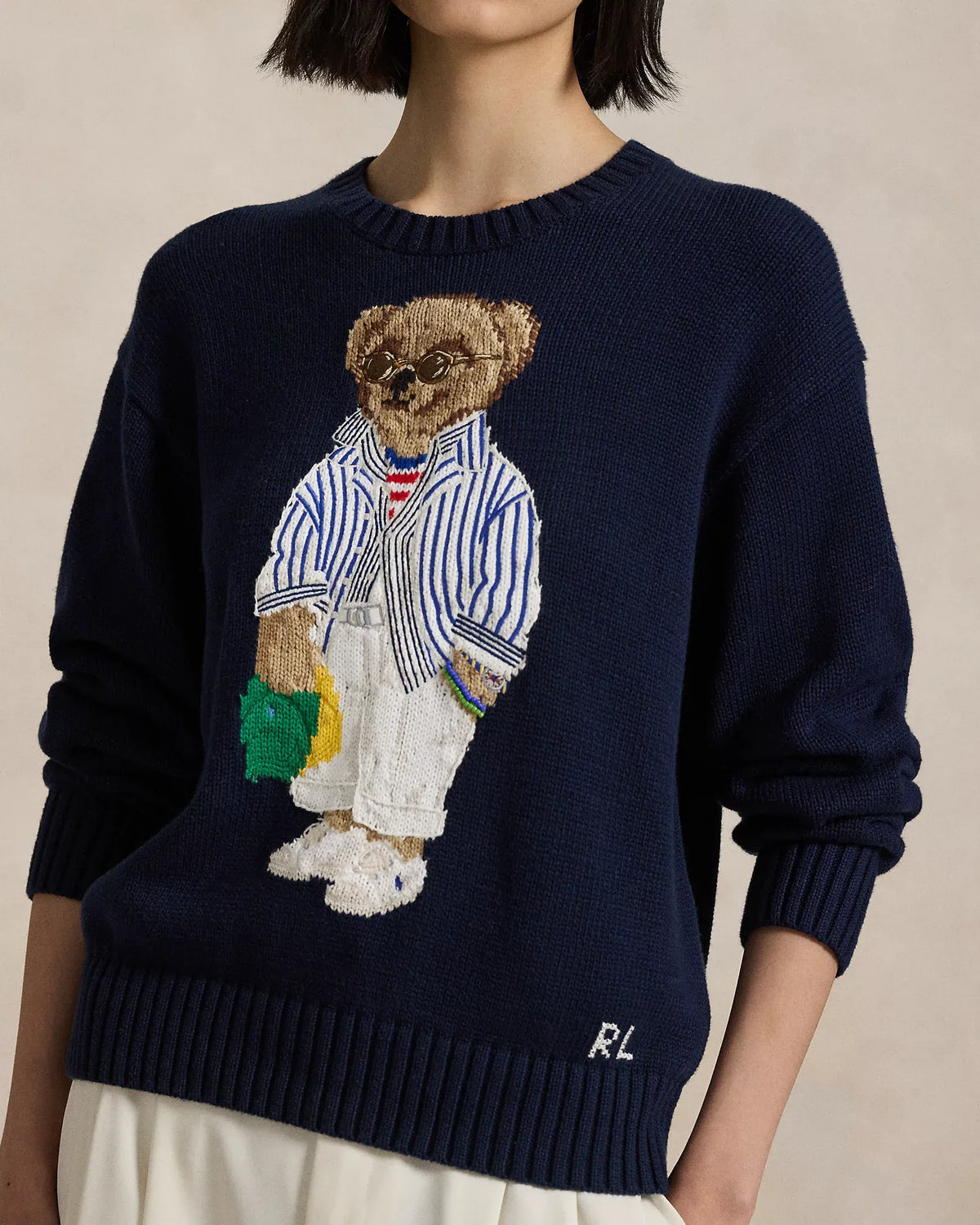 R.L Sweater | Navy Blue Polo Bear